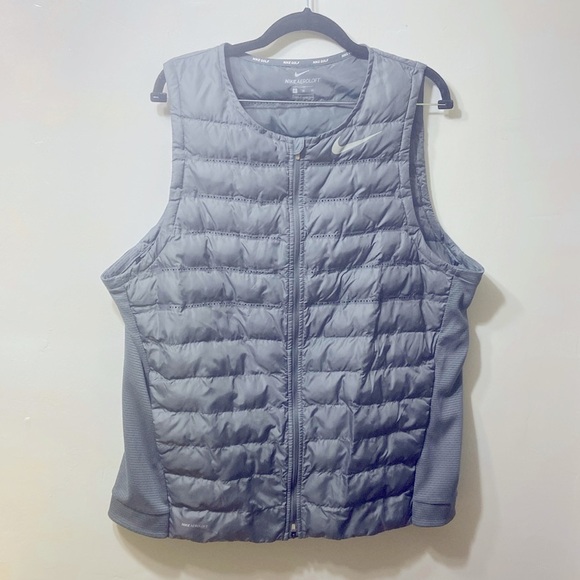 NIKE AEROLOFT MEN GREY VEST.SIZE-XL. - Picture 1 of 10